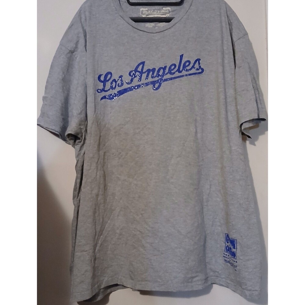 Mitchell & Ness Los Angeles Dodgers Cooperstown Collection T-Shirt Men's 3XL Gra